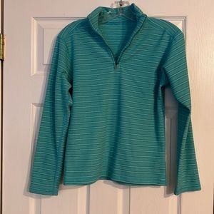 Patagonia 1/4 zip turquoise sweater.